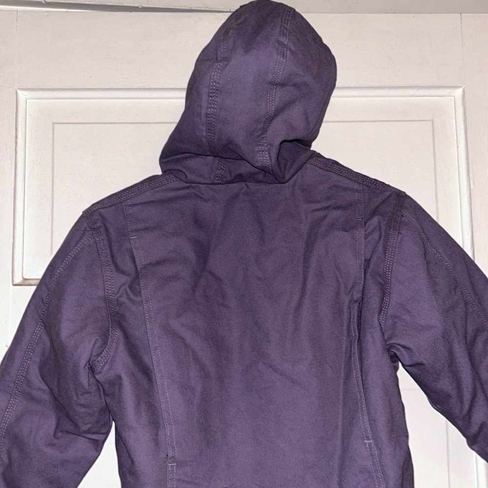 Blue Mountain, Small, Lilac Purple Hooded Coat - Picture 7 of 7